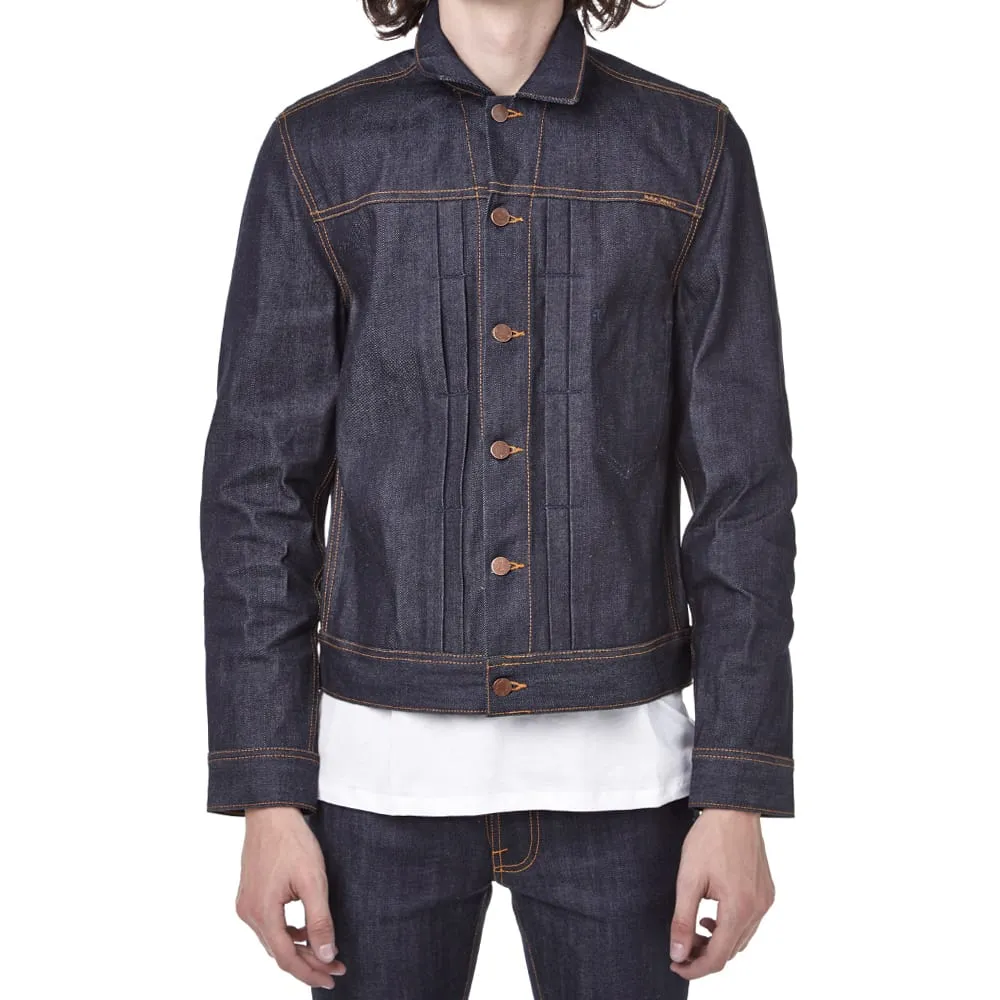 Nudie Sonny Organic Denim Jacket Dry Dirt Color