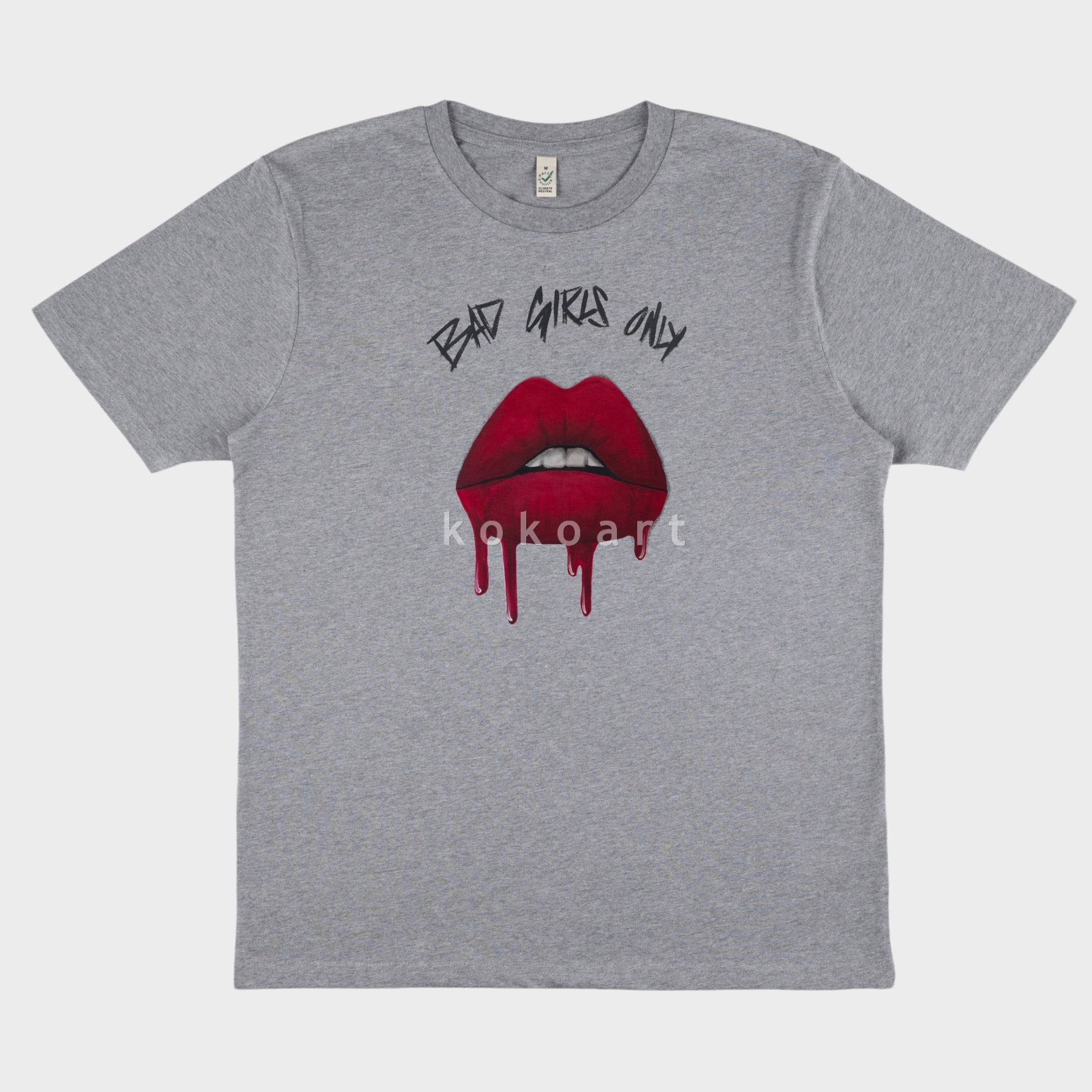 Organic Cotton Clothing - Hand painted for Bad Girls