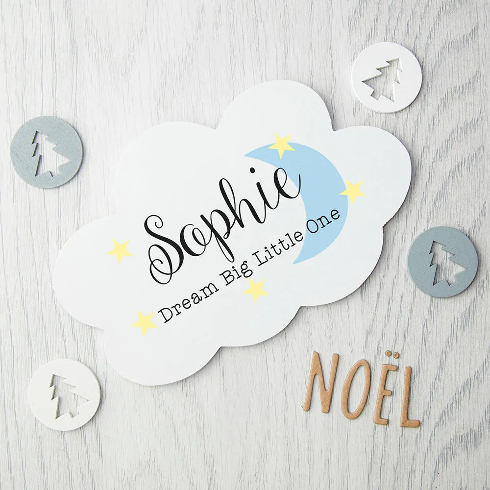 Personalized Keep Dreaming Cloud Wall Hanging