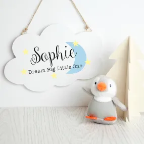 Personalized Keep Dreaming Cloud Wall Hanging