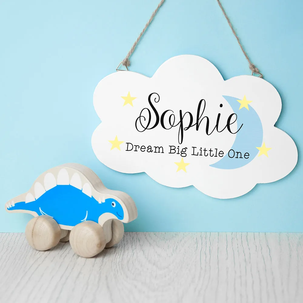 Personalized Keep Dreaming Cloud Wall Hanging