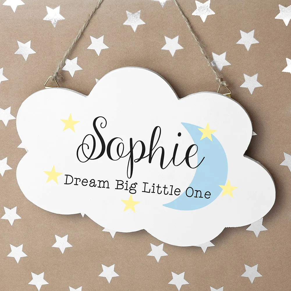 Personalized Keep Dreaming Cloud Wall Hanging