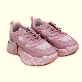 Pink Stylish Classic Girls Sneaker.