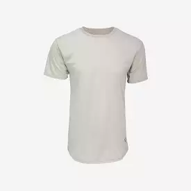 Player Curved Hem Tee in Light Gray