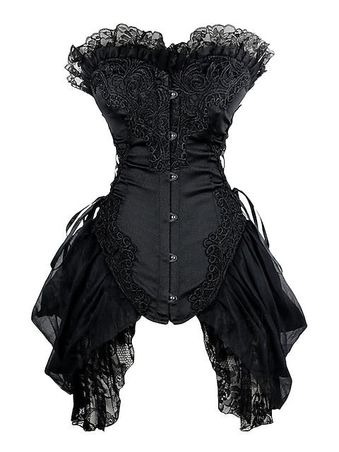 Plus-Size Lace-Up Corset for Special Events