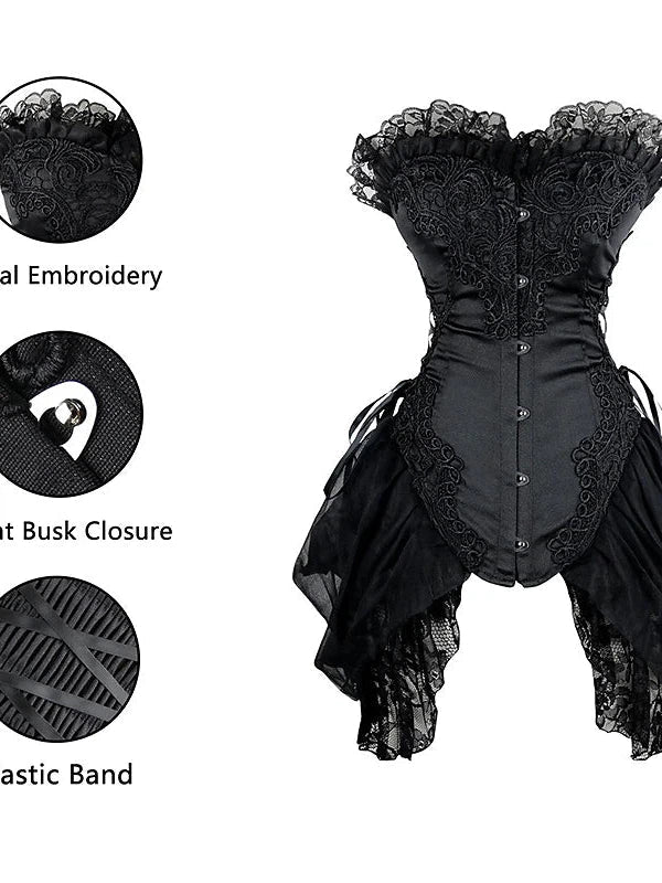 Plus-Size Lace-Up Corset for Special Events