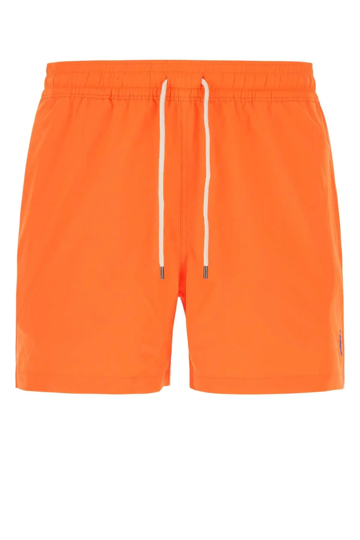 Ralph Lauren swimming shorts with logo patch and drawstring.