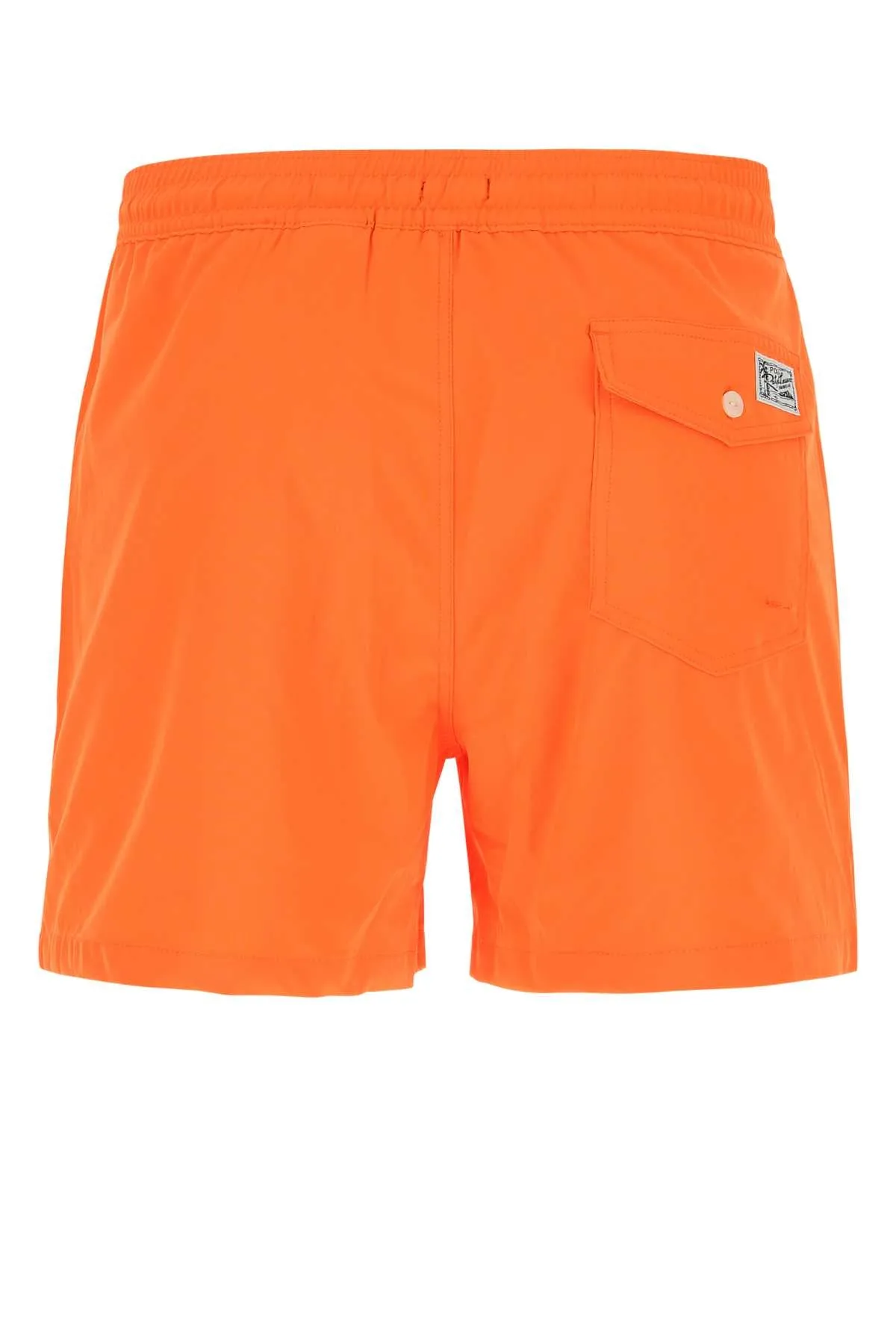 Ralph Lauren swimming shorts with logo patch and drawstring.