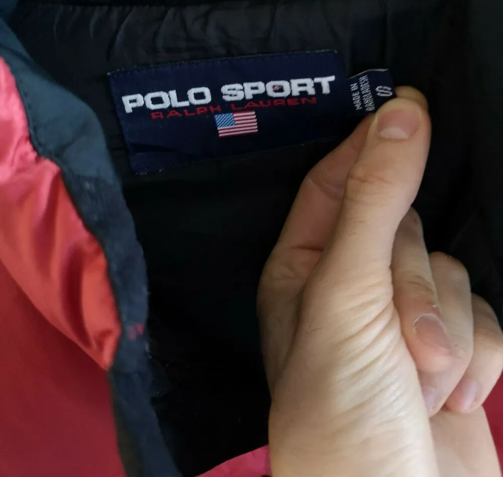 Polo Sports Puffer Jacket Small Medium