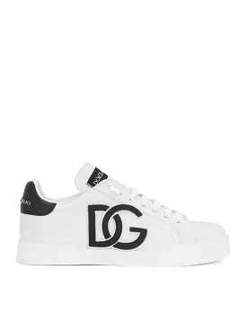 Portofino sneaker made from calfskin featuring the DG logo