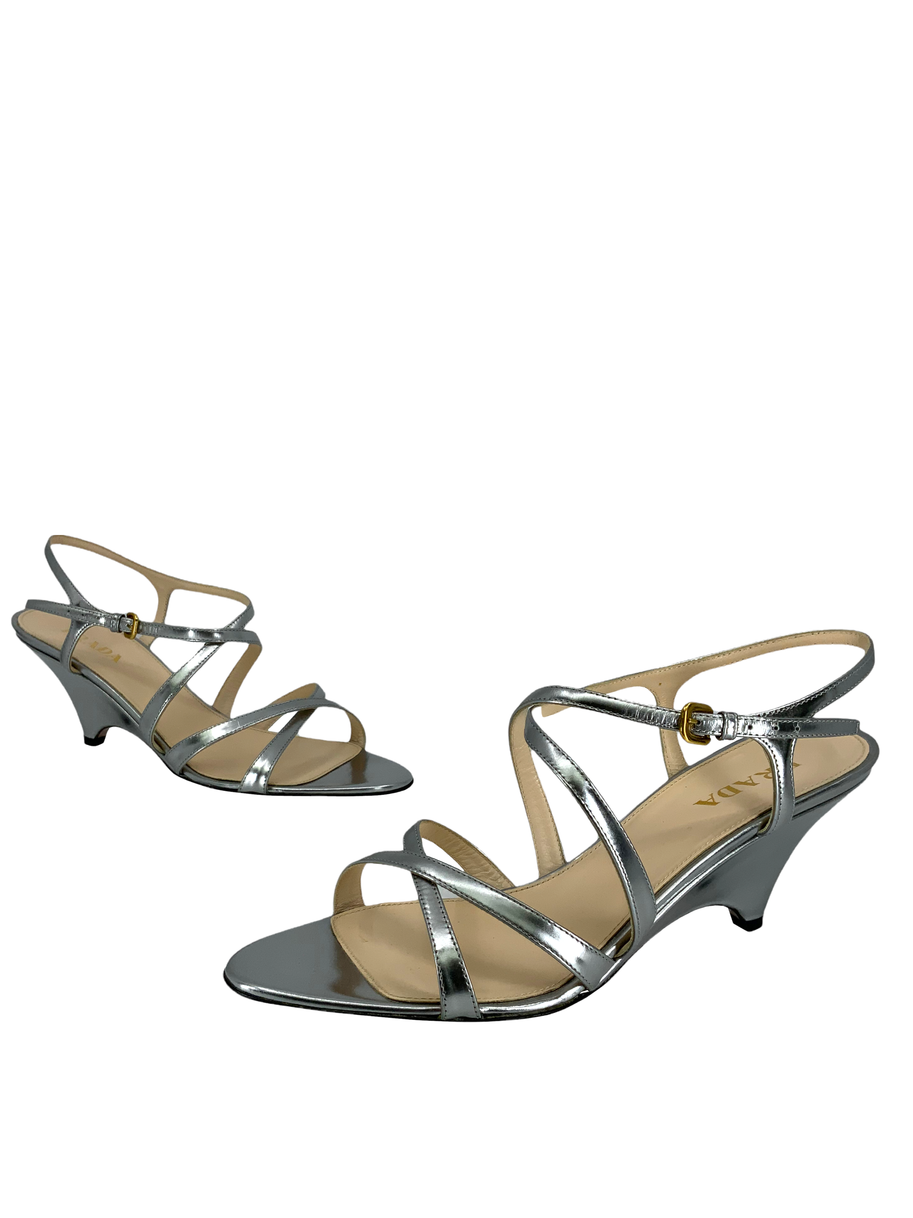 Prada Leather Sandals Size 8