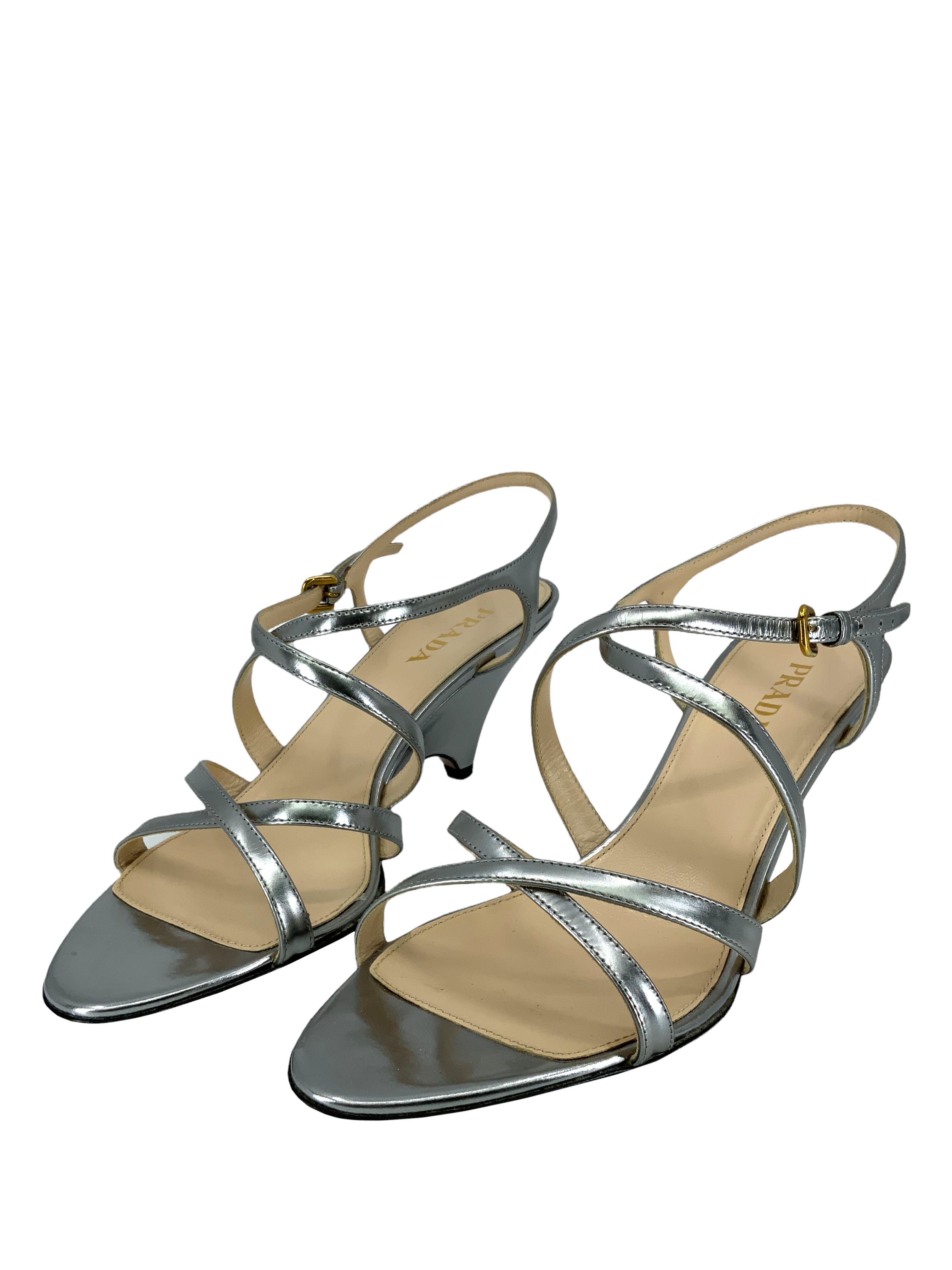 Prada Leather Sandals Size 8