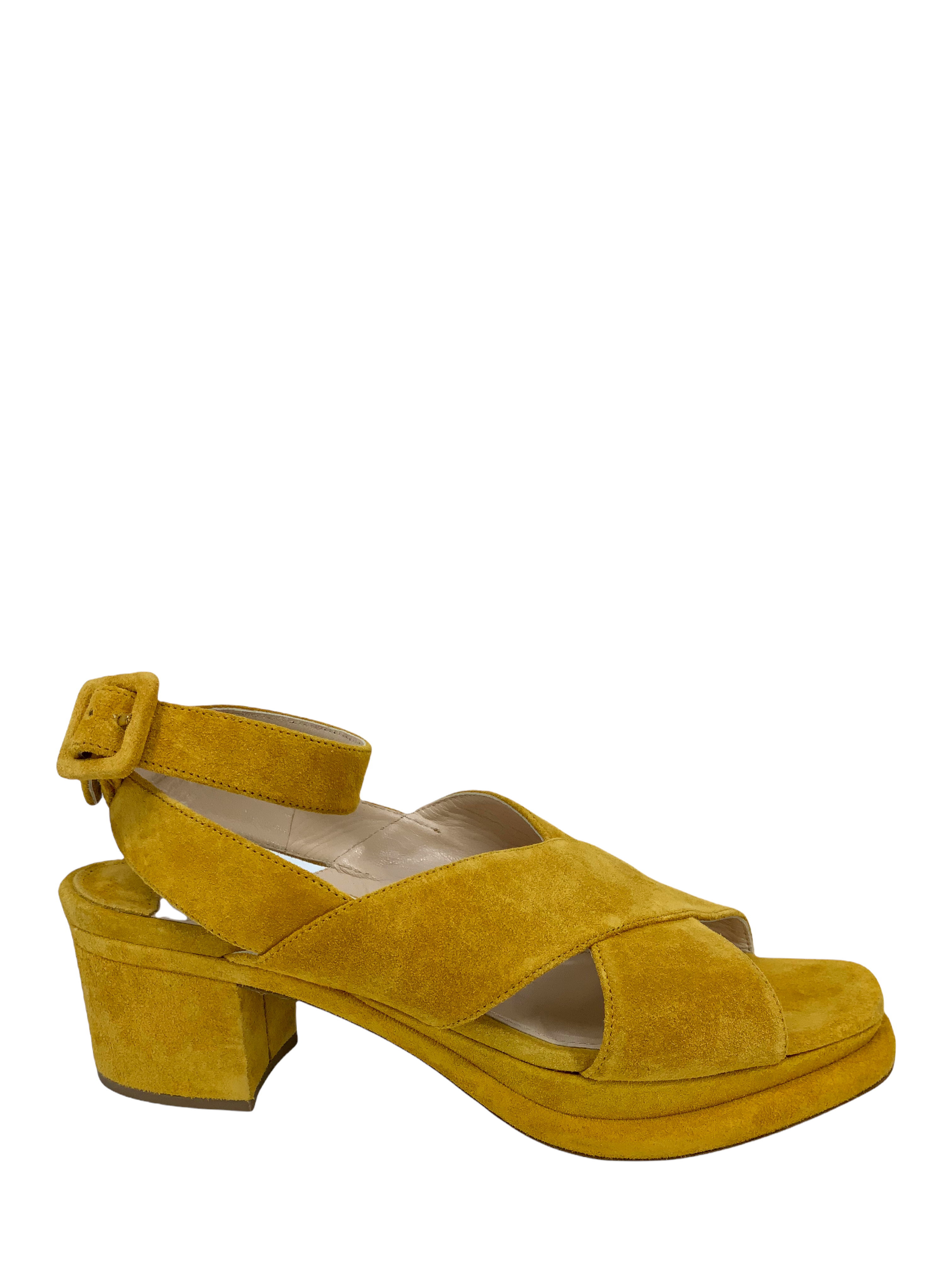 Prada Suede Platform Sandals - Size 7.5