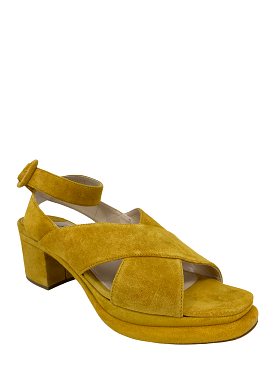 Prada Suede Platform Sandals - Size 7.5