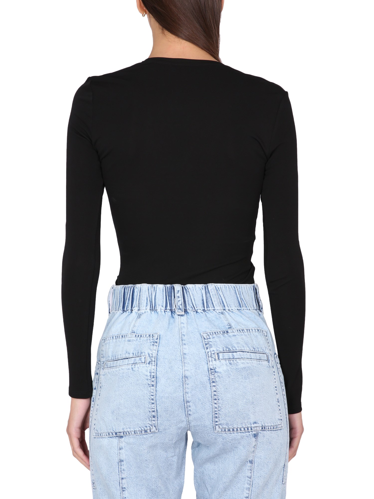 Proenza Schouler White Label Crepe Top Drawstring