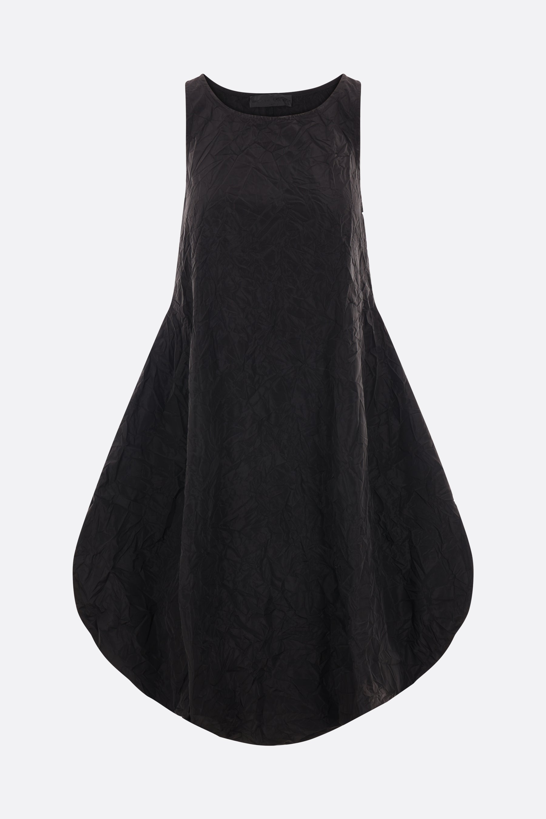 Puppet pleated sleeveless taffeta dress