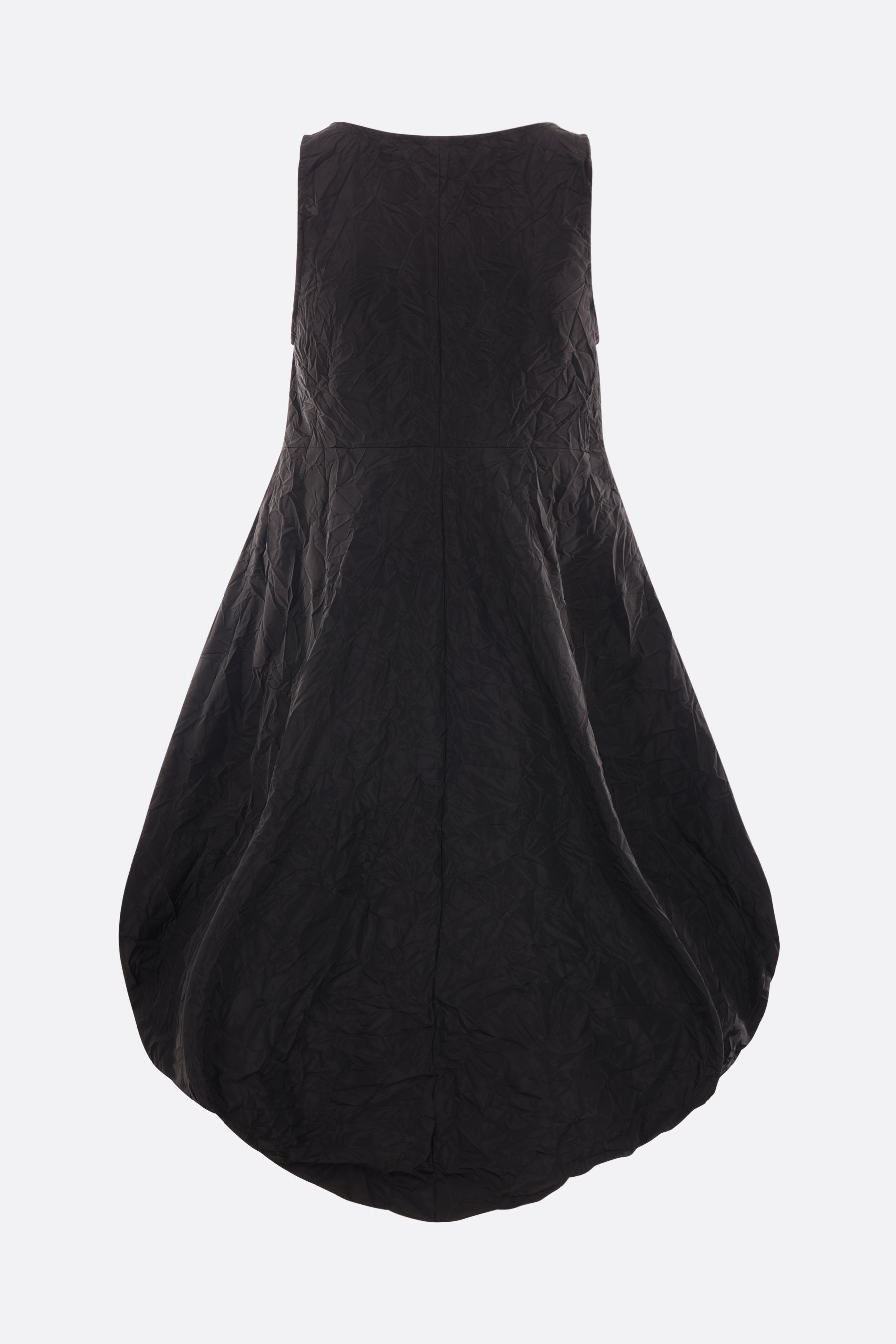 Puppet pleated sleeveless taffeta dress