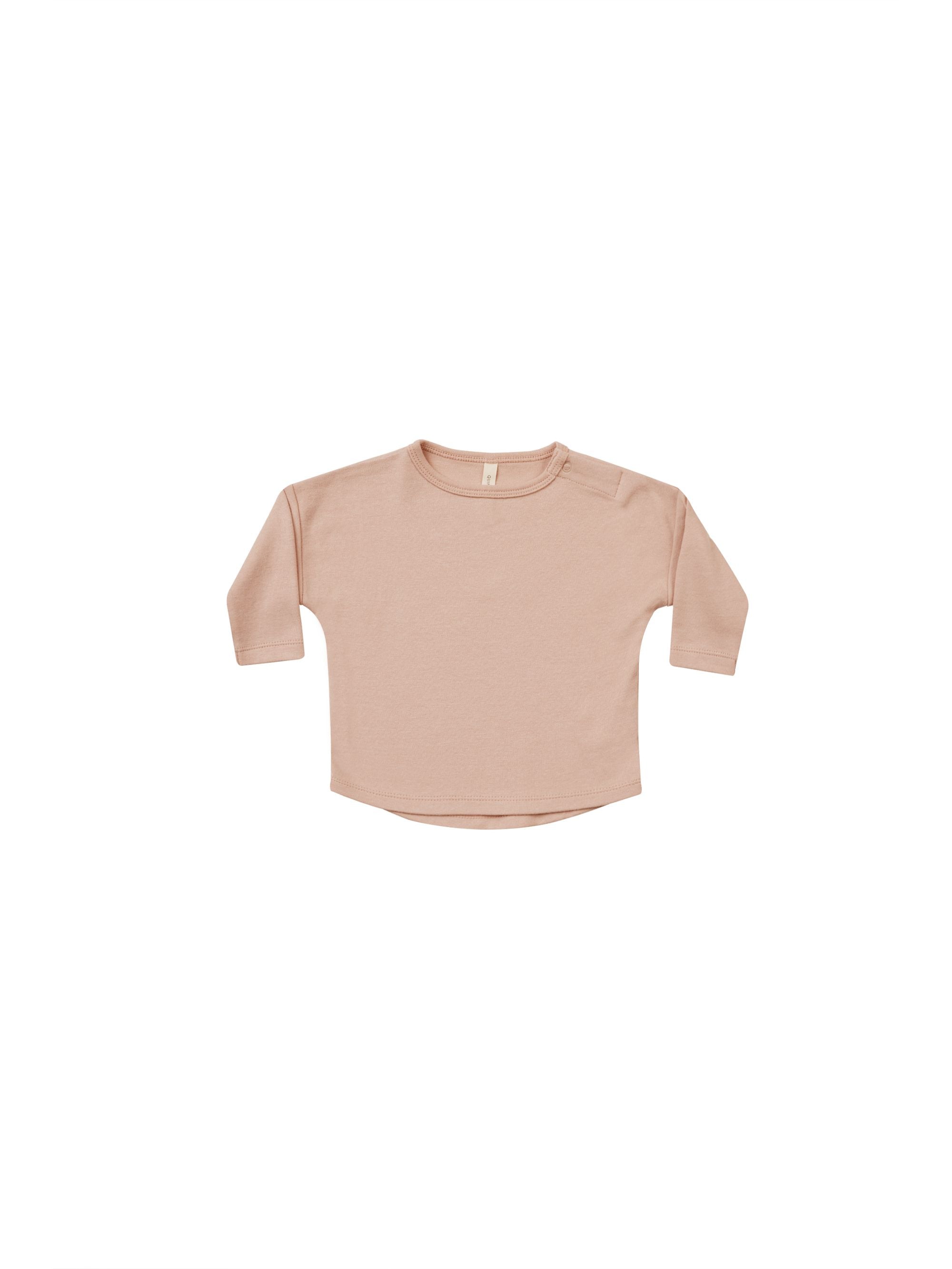 Quincy Mae Blush Long Sleeve Tee - Best Price, Fast Shipping, Shop Now!