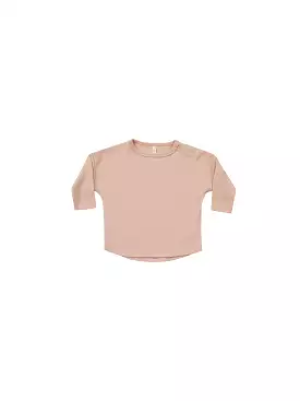 Quincy Mae Blush Long Sleeve Tee - Best Price, Fast Shipping, Shop Now!