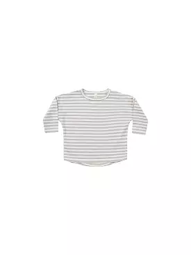 Quincy Mae Periwinkle Stripe Long Sleeve T-Shirt