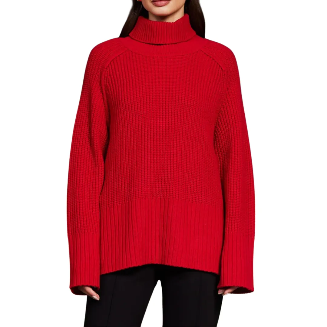 Red Turtleneck Sweater