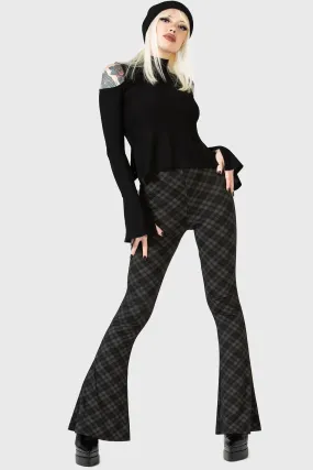 Plaid Flared Pants by Renata