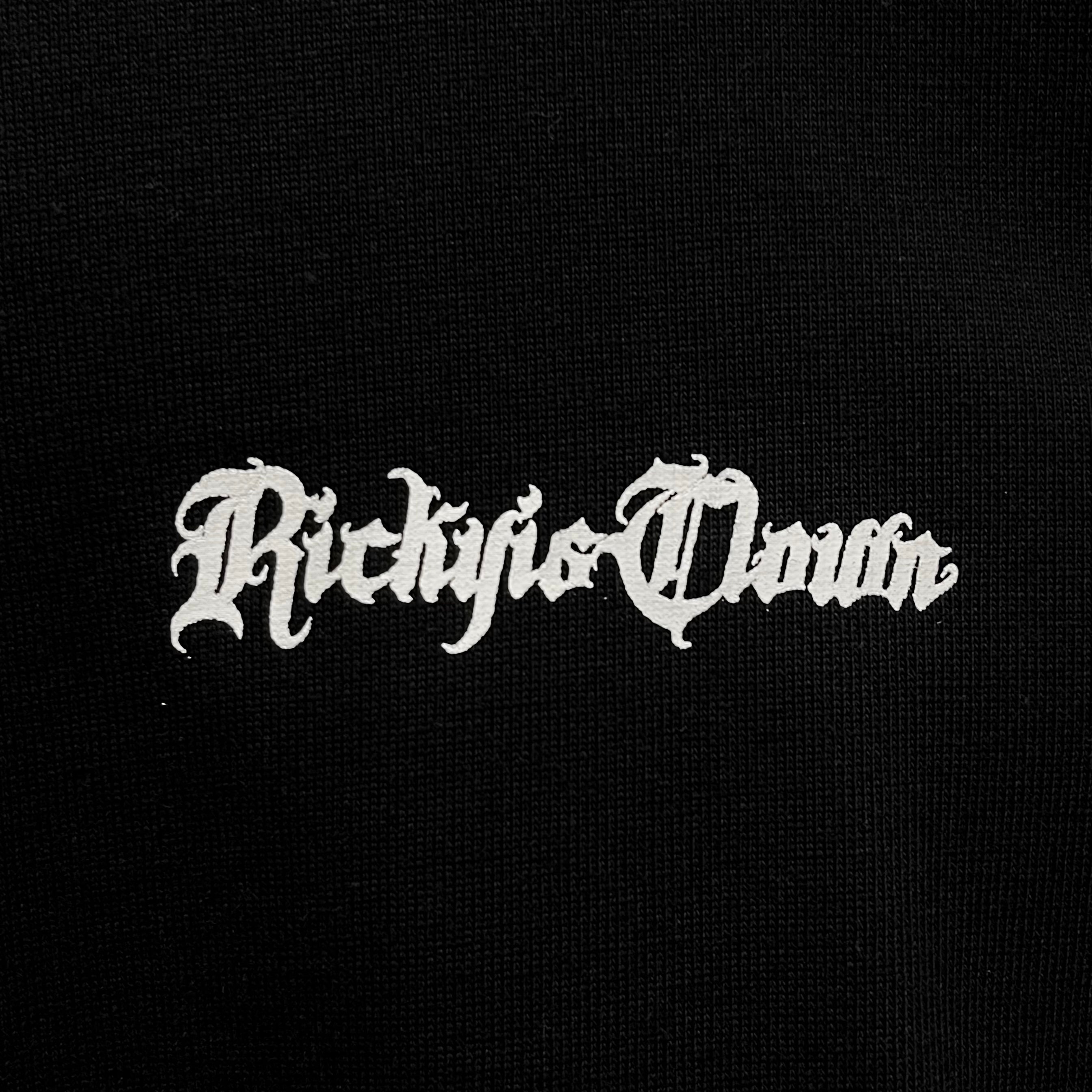 Rickyisclown Gothic Tee Black - RIC Cursive Design [R7230213E-K8]