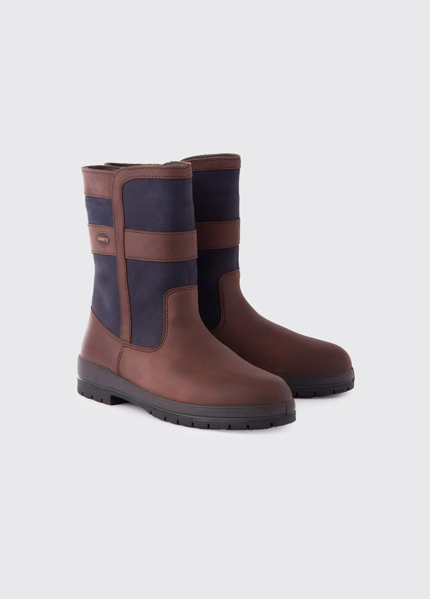 Roscommon Ladies Country Boot Navy Brown