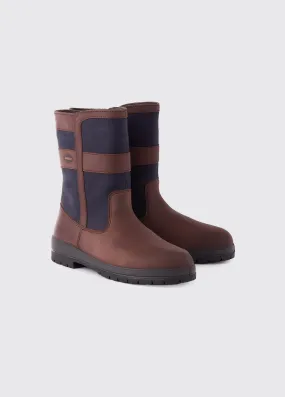 Roscommon Ladies Country Boot Navy Brown