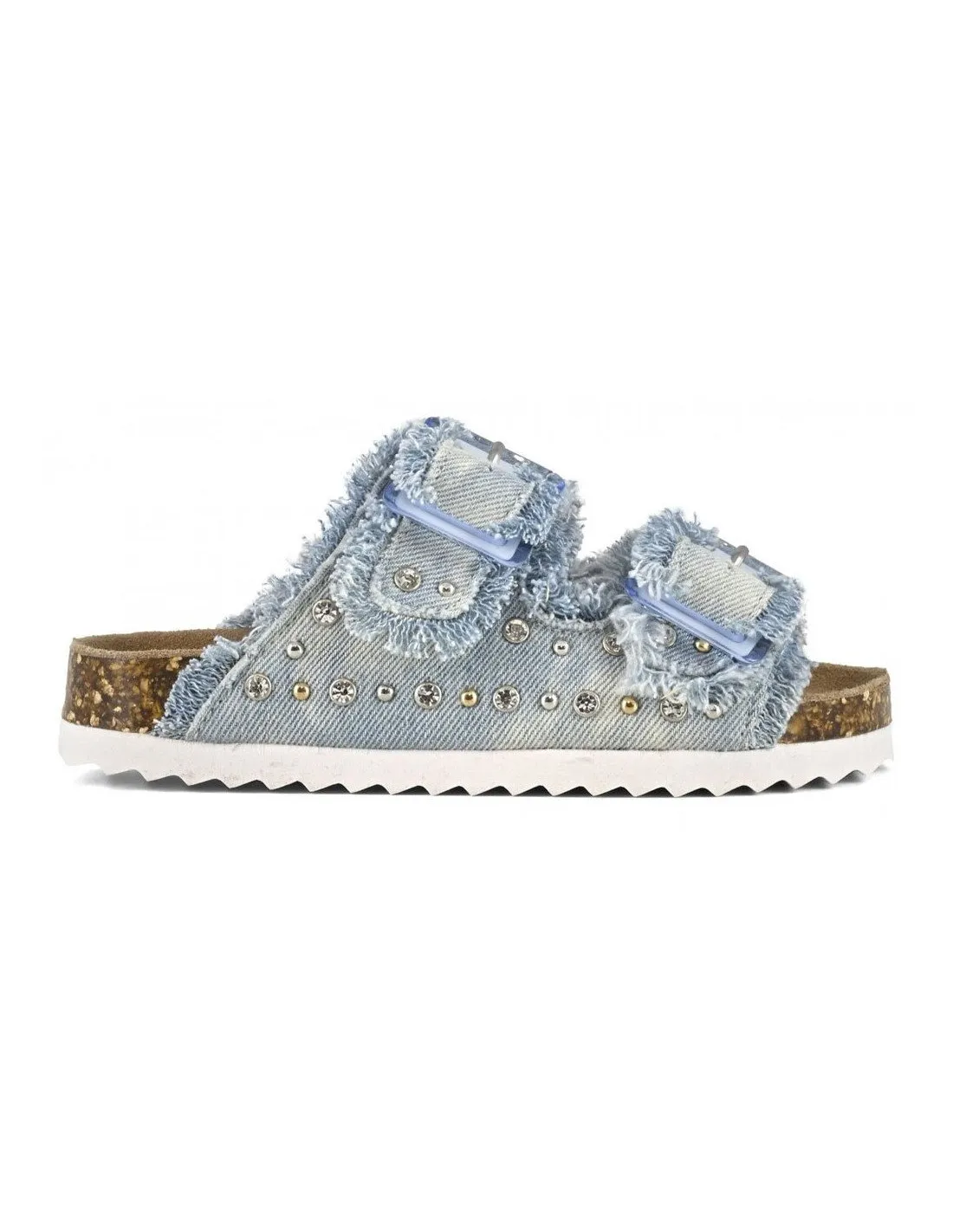 Colors of California Girl's White Denim HC2409 Sandals