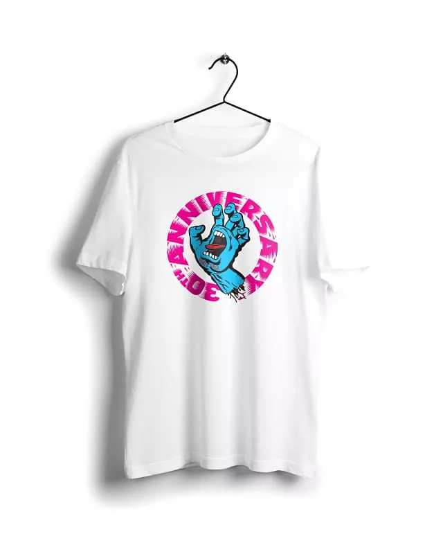 Santa Cruz Screaming Hand T-shirt - White Graphic Tee