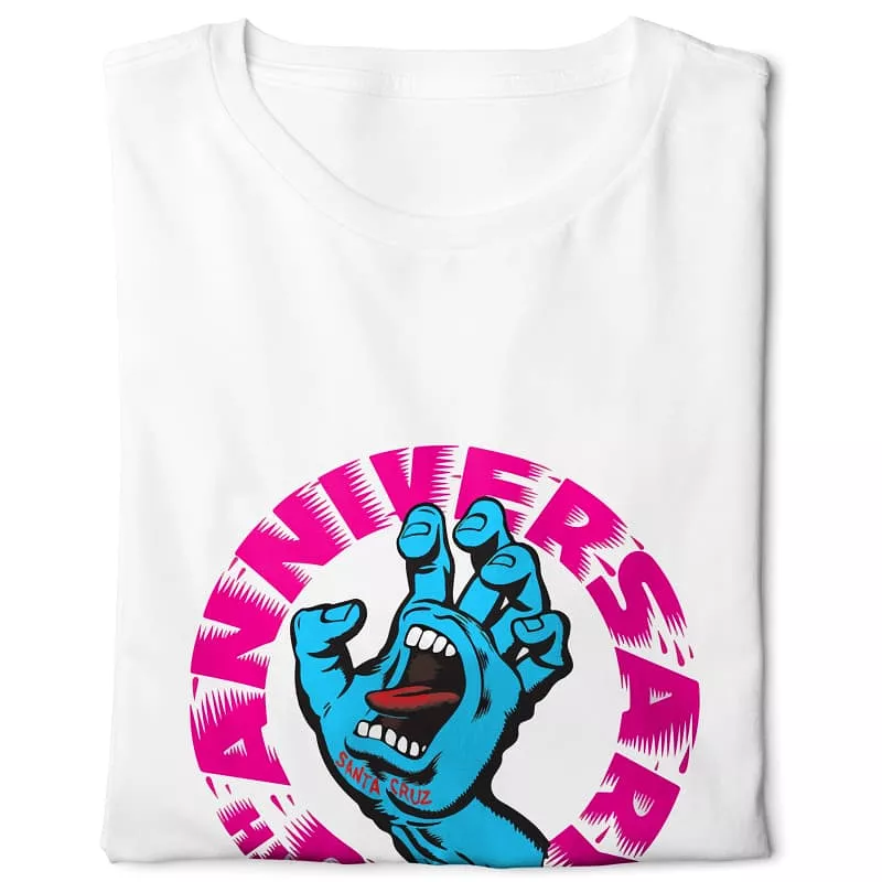 Santa Cruz Screaming Hand T-shirt - White Graphic Tee