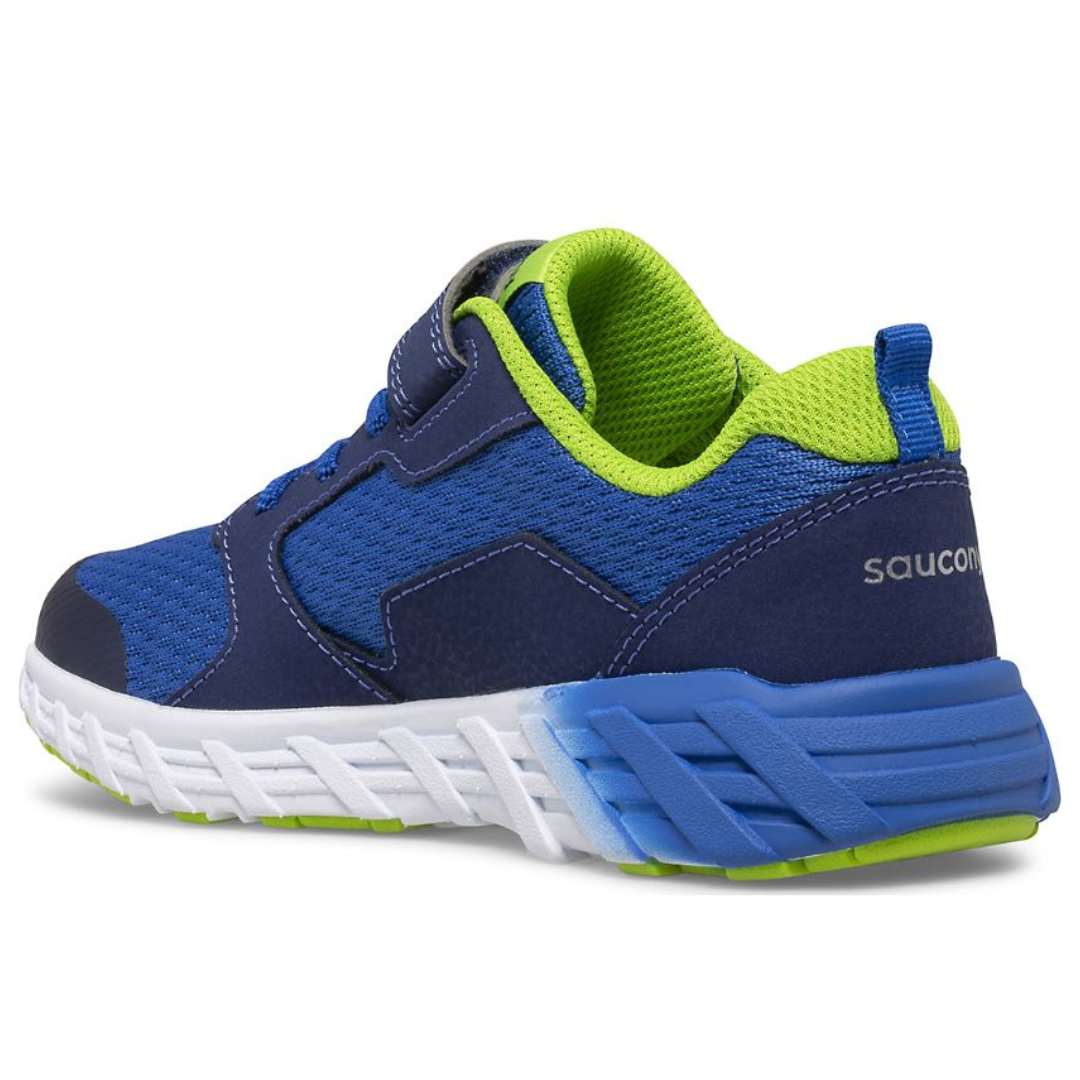 Saucony Blue/Green Wind 2.0 A/C Kids Sneaker