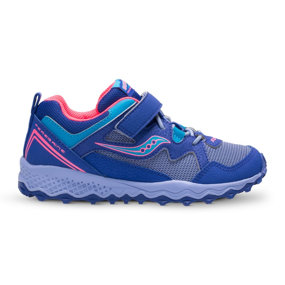 Saucony Children's Sneaker - Blue/Purple/Coral Peregrine Shield A/C