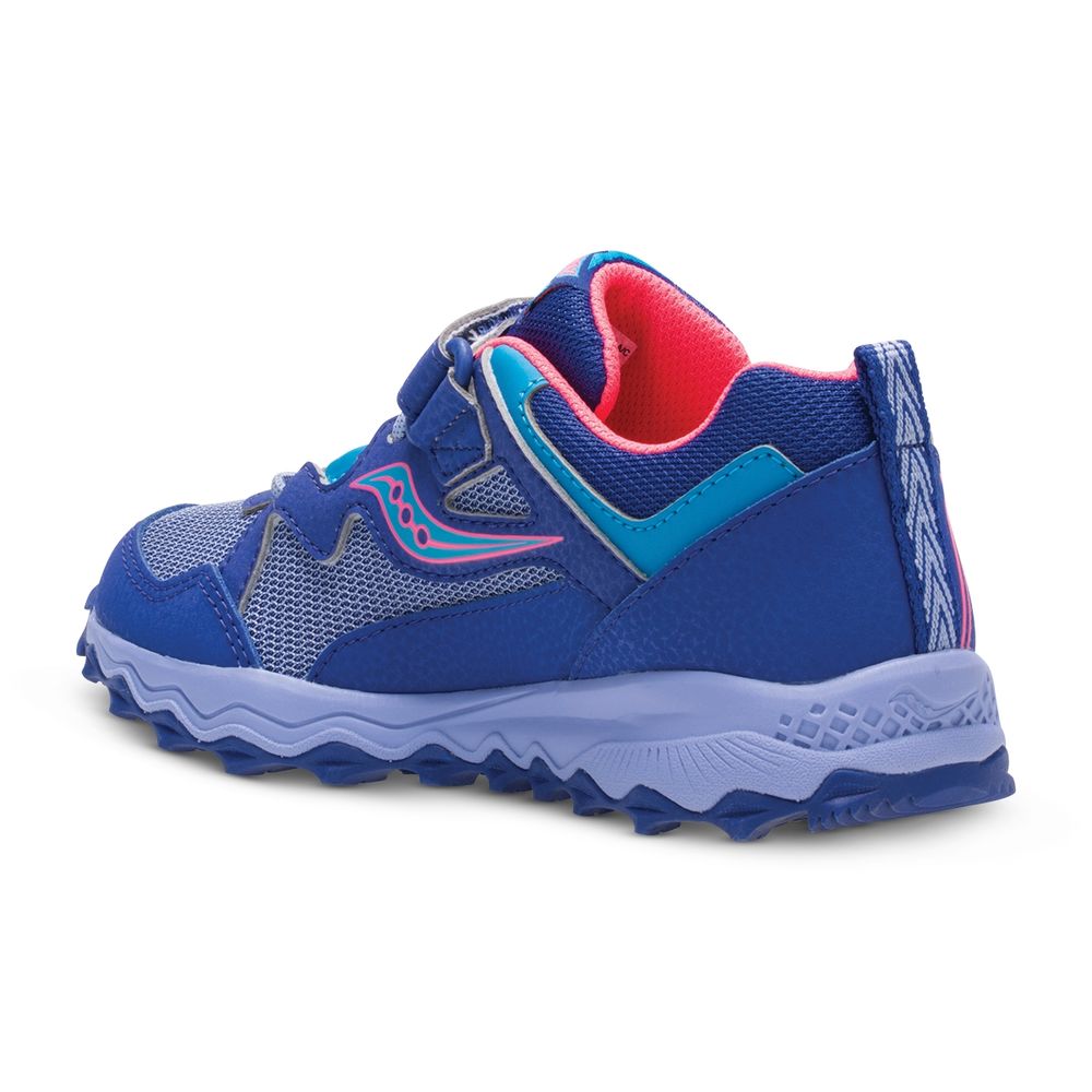 Saucony Children's Sneaker - Blue/Purple/Coral Peregrine Shield A/C