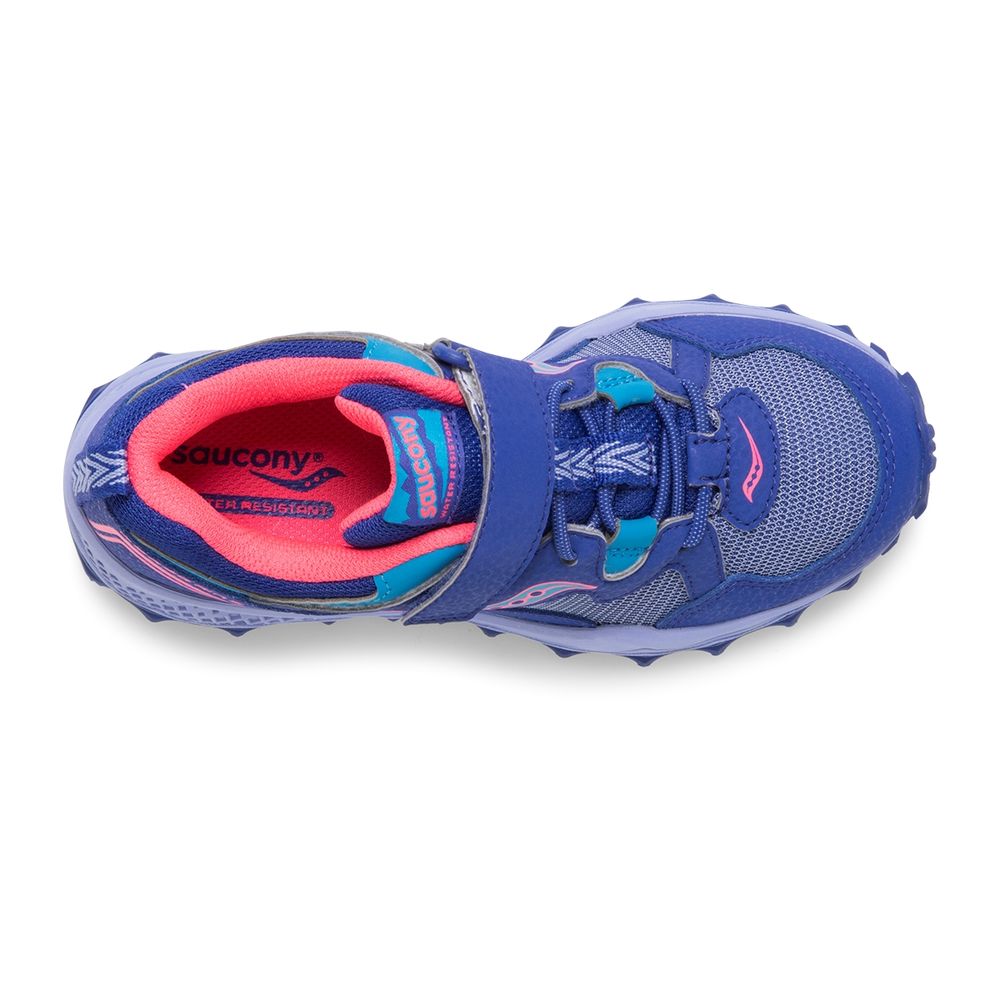 Saucony Children's Sneaker - Blue/Purple/Coral Peregrine Shield A/C