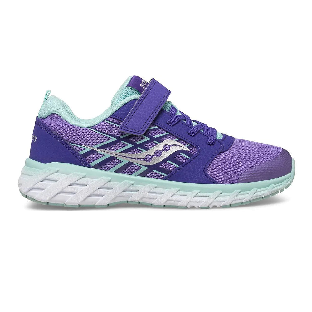 Saucony Children's Sneaker - Purple/Turquoise Wind 2.0 A/C