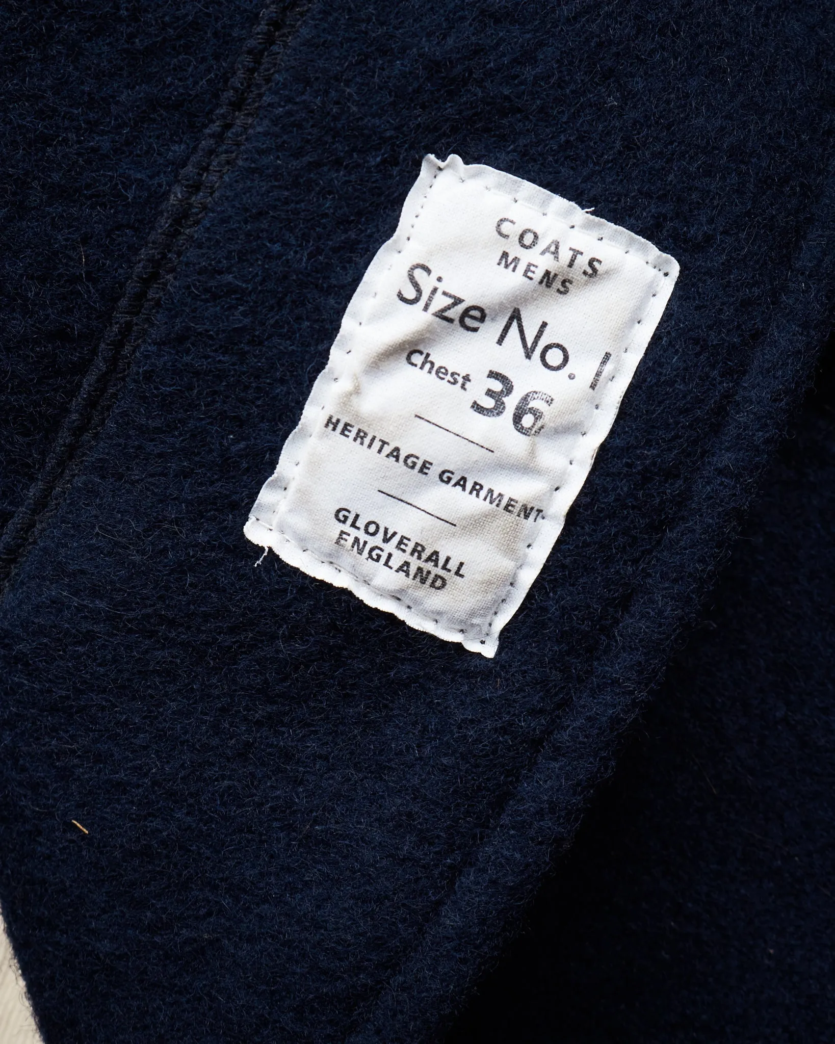 Second Hand Gloverall Wool Duffle Coat Navy Size US 36  EU 46