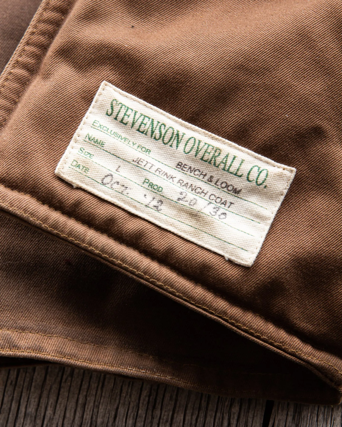 Second Hand Stevenson Overall Co Bench and Loom Ranch Coat