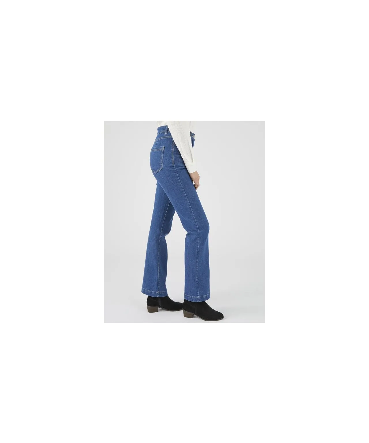 Secret Stretch Denim Slim Flared Jeans for Women