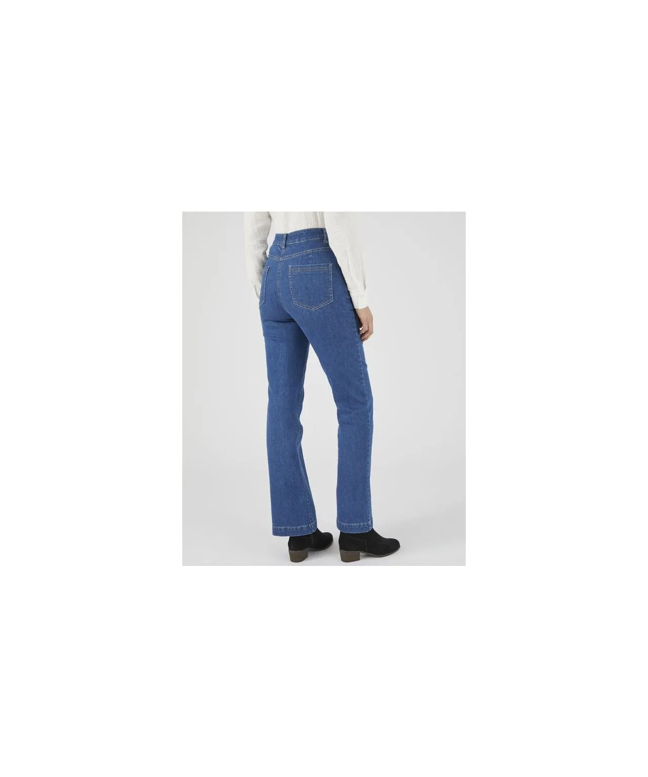 Secret Stretch Denim Slim Flared Jeans for Women