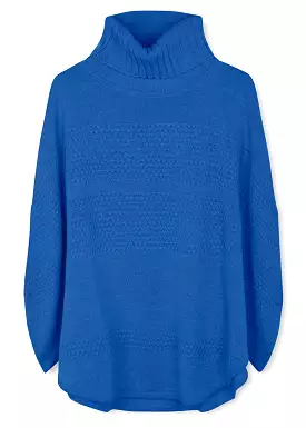 Sibin Linnebjerg Siff Poncho - Crystal Blue for sale