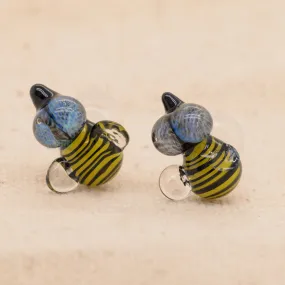 6 Gauge Single-Flared Bee Glass Plugs