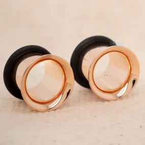 Rose Gold Single-Flared Eyelets (00 Gauge)