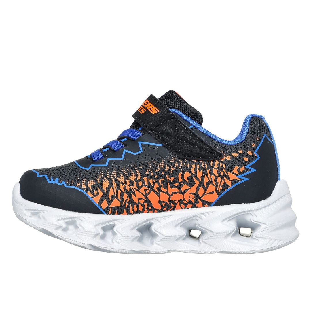 Skechers Black Blue Orange S Lights Vortex Zorento Toddler Sneaker - Buy Now