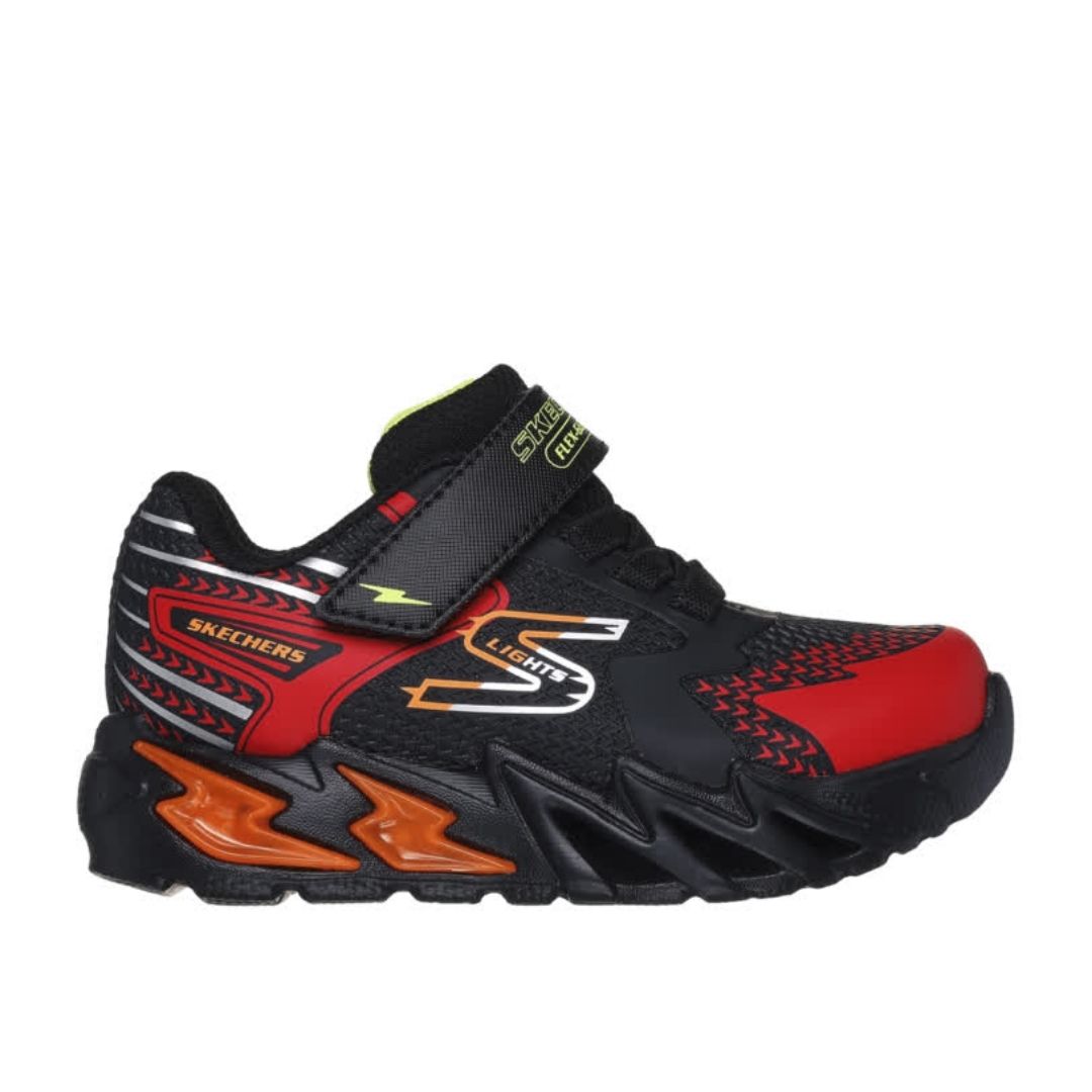 Skechers Black/Red Light-Up Toddler Sneakers