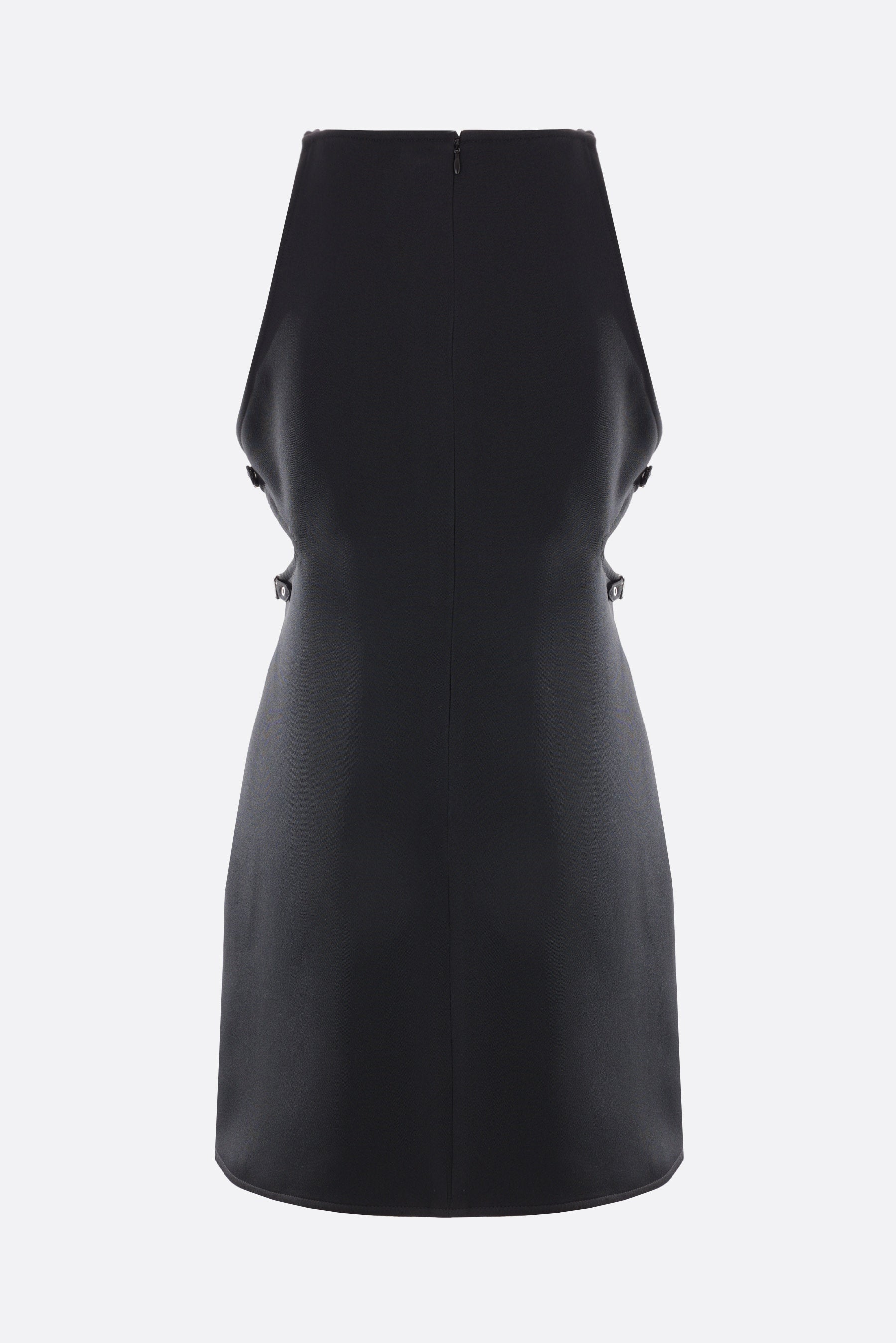 Slash Buckle sleeveless dress.