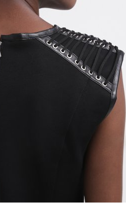 Sleeveless Leather Dress