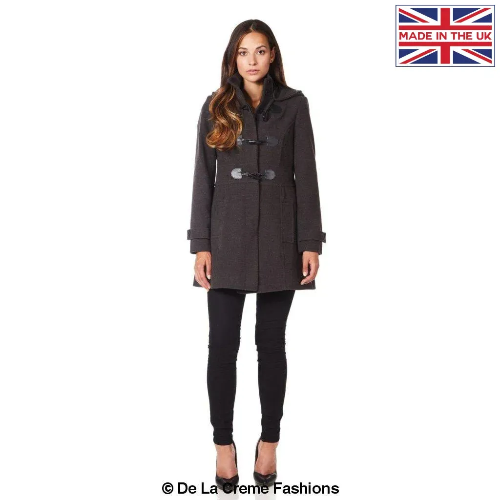 Slim Fit Hooded Toggle Coat