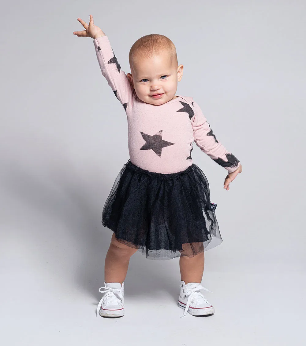 Soft Faded Star Onesie Skirt